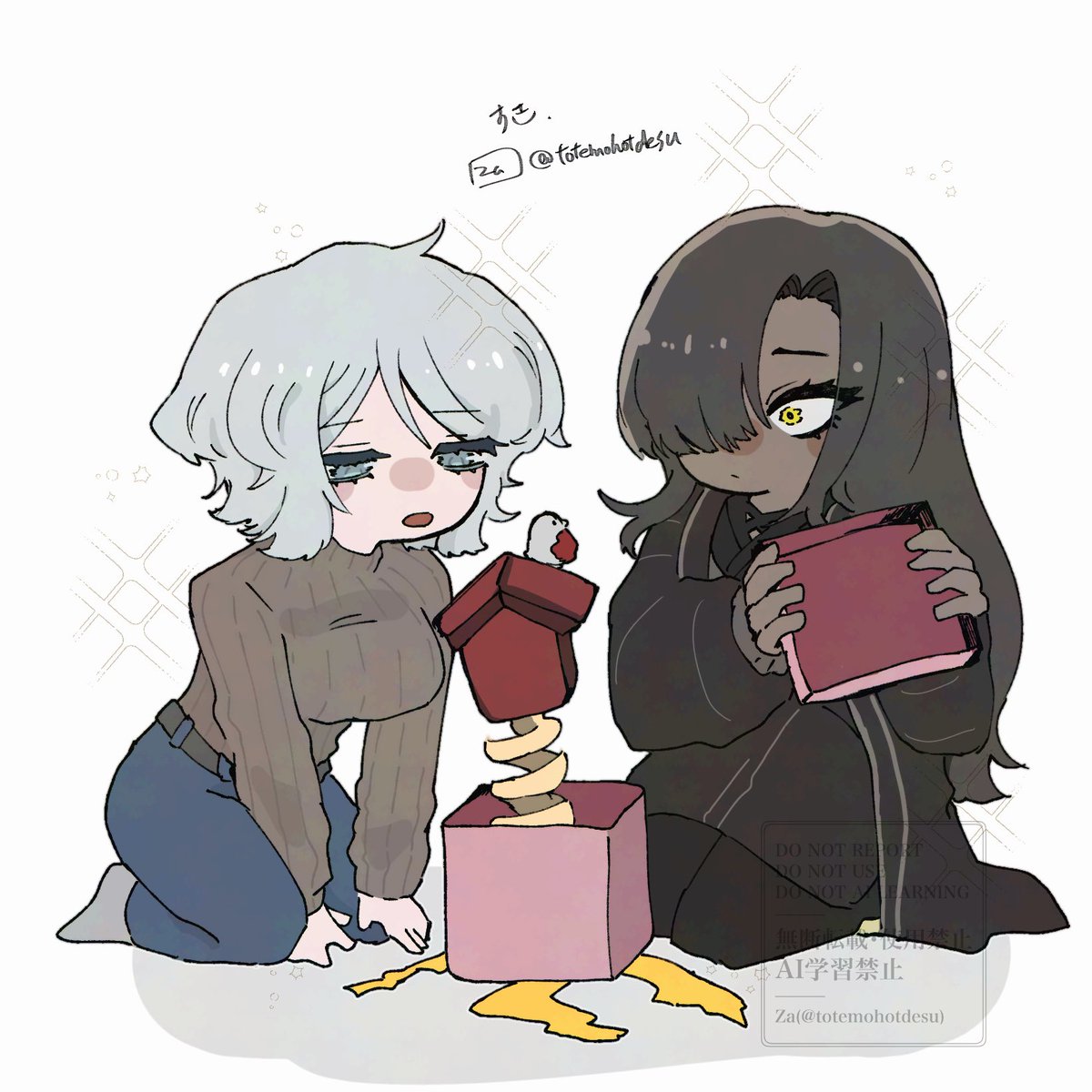 私がHPB🎂なので、お祝いに好きな子達を描いた。