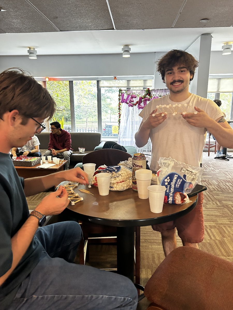 RA Devon understood the assignment: engineering excellence, but make it art. 🦷🏗️ Presenting the toothpick tower that’s holding up our GPA and our morale.

#TowersTalent #CrashOutCreatively #ccnyreslife #ccnytowers
