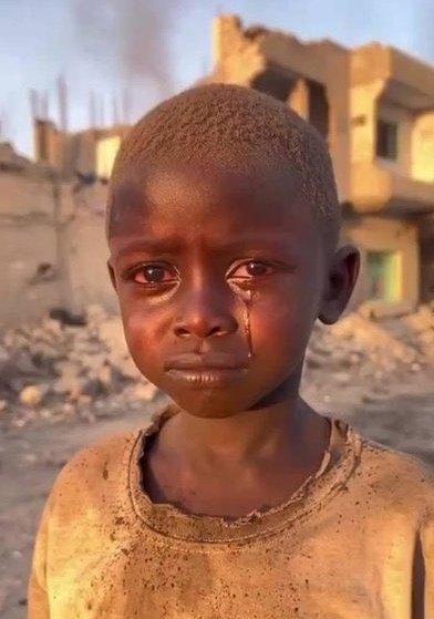 Göz yaşının rengi, dili, ırkı yoktur. Sudan'daki mazlumların sesi olun!