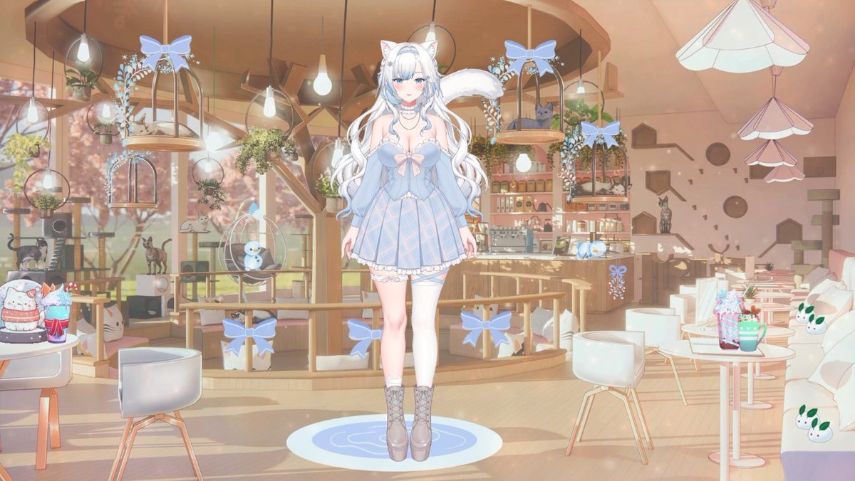 I recreated my Snow kitty/Iced Latte form!!!! ❄️

It was a lot of fun and I love how it came out! 🥰 TYSM <a href="/Akizone/">Akizone</a> &amp; <a href="/MeezieLive2d/">Meezie 💫 Customizable Vtuber WIPs</a> for all your hard work on this model! 💕

#Live2D #Vtuber #PrismCustomizableVtuber