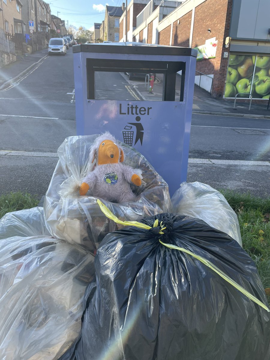 More trash removed from our Walkley streets 👏👏👏. The Walkley Wombles Litter Pick Group met today and filled a good number of bags, piled up on South Rd and near the bottom of Carr Rd. Between us we cleared a wide area within our community ♻️🗑️💚😀