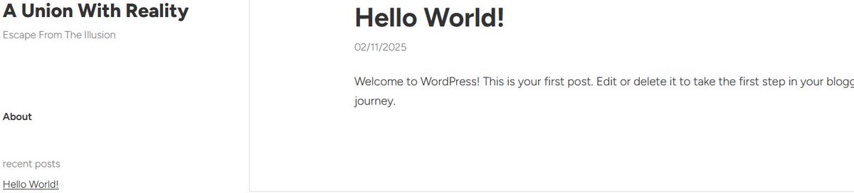 life_unforeseen's tweet image. A Union With Reality, Escape from The Illusion....

I thought &quot;reunion&quot;, but the authority psyop has been with humans a while.

As mentioned, I will begin with a basic website, the blog can be created later on.

Still at the &quot;Coming Soon&quot; stage but I will get there eventually.