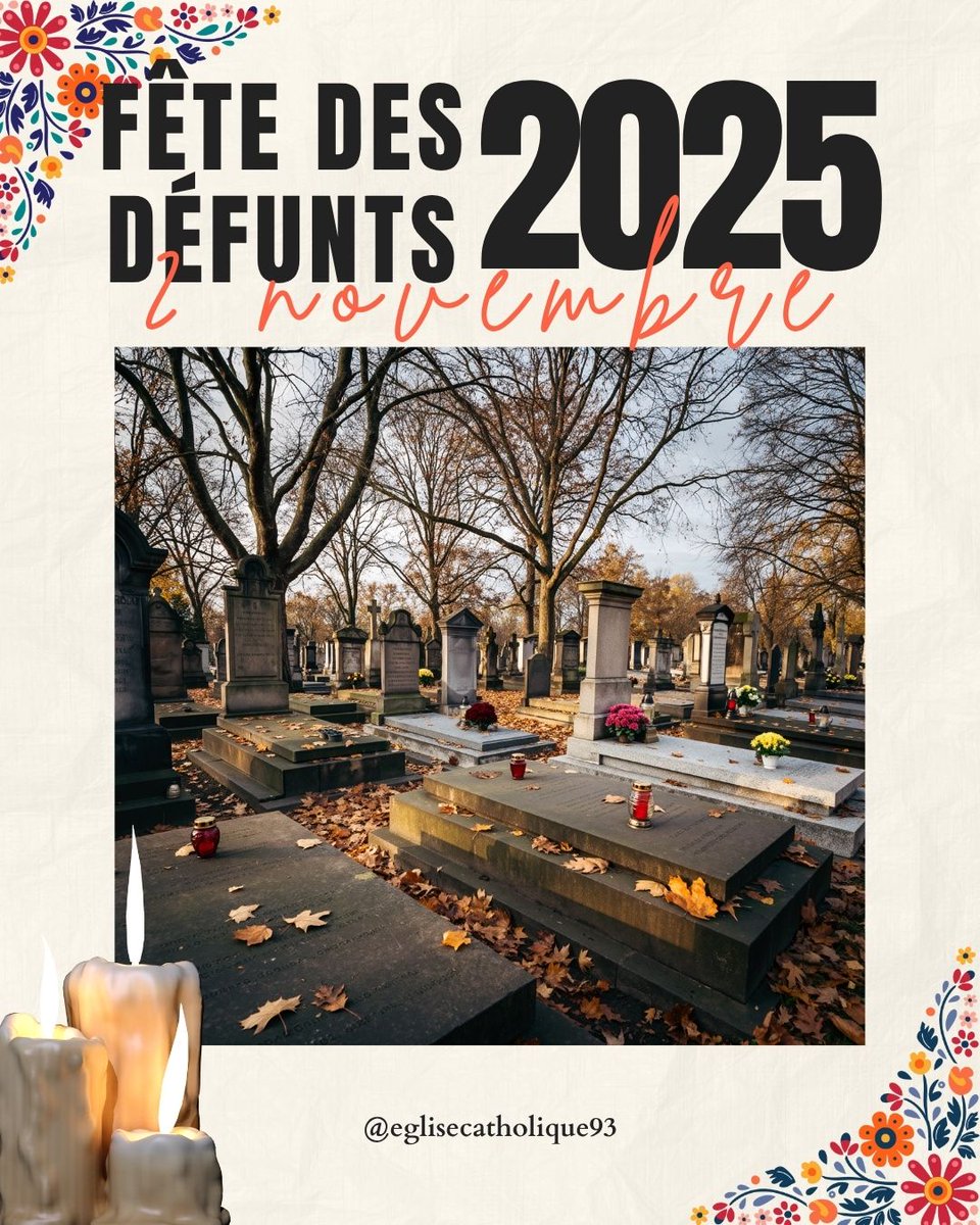 Ce 2 novembre, nous prions pour les fidèles défunts 🙏🏻.
👉🏻 Plus d'infos : bit.ly/4oLFsKf

#mort #defunt #souvenir #memoire #amour #lien #priere #recueillement 🕯 #communiondessaints #Eglise #Seinesaintdenis