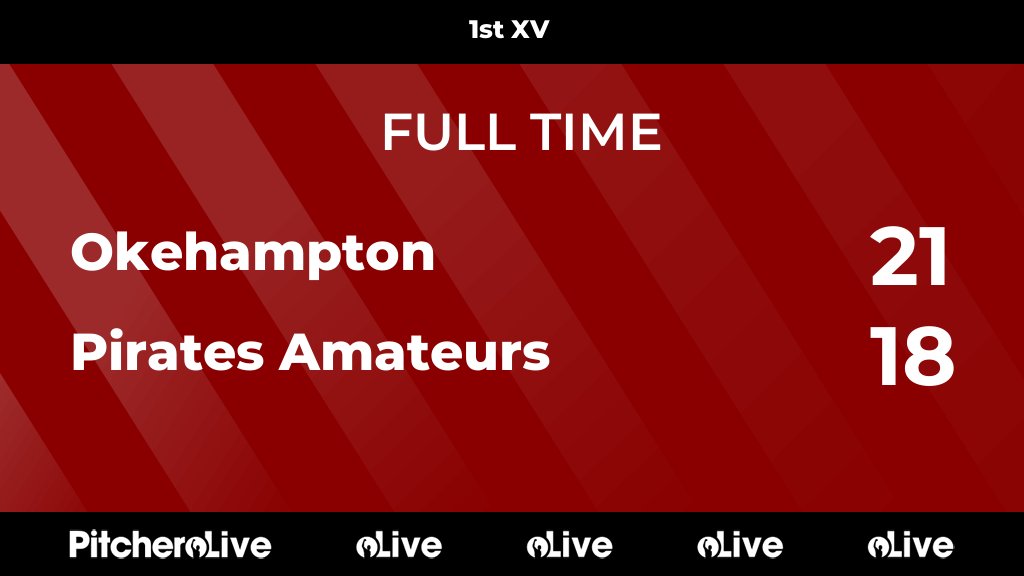 FULL TIME: Okehampton 21 - 18 Pirates Amateurs
#OKEPIR #Pitchero
okehamptonrfc.com/teams/75678/ma…