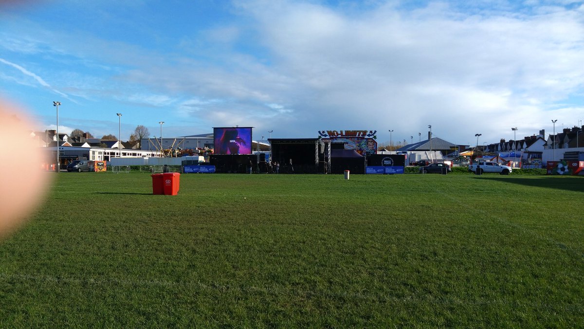 All setup for the fireworks <a href="/rodneyparade/">Rodney Parade</a> home of <a href="/dragonsrfc/">Dragons RFC 🐉</a> <a href="/NewportCounty/">Newport County</a> who's coming gates open 3.30pm fireworks off at 7pm 🚀