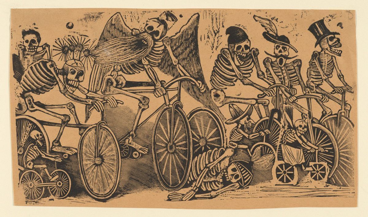 PublicDomainRev's tweet image. Today Mexico celebrates the #DayOfTheDead. Skeletal imagery features heavily, influenced in no small part by the work of José Guadalupe Posada, known for his satirical and politically acute broadside prints called "calaveras" (skulls) — publicdomainreview.org/collection/the… #diademuertos