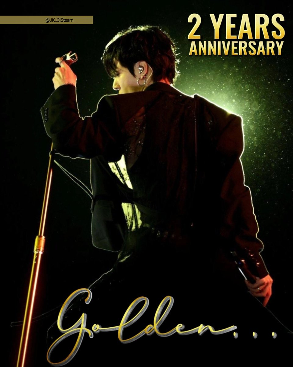 JK_CISfb's tweet photo. Two years ago, #JUNGKOOK released "GOLDEN 📀" — an album that became something much deeper than just a collection of songs for me.
It was the moment when the world saw him not only as a performer, but as an artist, a creator with a universe of emotions living inside his voice.
"GOLDEN 📀" is the brilliance of talent, the depth of soul, and the love for music that can be heard in every note.
In it, Jungkook showed everything that makes him so special — the purity and strength of his voice, his ability to express emotions so vividly that they feel like your own.
From the powerful "Standing Next to You" to the tender "Hate You", from the confident rhythm of "3D" to the warm sincerity of "Seven" — every track is a page of his heart 🤎 
His voice isn’t just a sound.
It’s a living breath, something that makes you pause, feel, and dream.
He can sound soft and fragile, and in the next moment strong and all-consuming, like a wave. Jungkook is an eternal artist, born for the stage, born to sing. And every time I listen, I’m amazed at how one person can hold so much power and light.

But "GOLDEN 📀" was more than just a personal triumph — it became a Global phenomenon.
The album broke dozens of records, becoming the MOST awarded album by a K-pop solo artist, topping charts in over 100 countries and earning BILLIONS of streams. It became the MOST streamed album by an Asian solo artist, once again proving that Jungkook’s talent knows no boundaries👑
"SEVEN" became one of the MOST remarkable and impactful songs of the year, while "Standing Next to You" marked the moment that solidified his status as a world-class artist.
With "GOLDEN 📀",  Jungkook opened a new chapter in the history of pop music — a chapter written in gold💫
 
For me, "GOLDEN 📀" is a story of a journey. A story of a boy who dreamed, and of a man who turned that dream into art. It’s an album where every song is a step, every word — a reflection of sincerity, every chord — a thank-you to the world.
Two years have passed, but I still feel that same awe, pride, and warmth every time I listen to it. "GOLDEN 📀" hasn’t lost its glow, because its light is real — born from talent, hard work, and a pure heart.

Thank you, #JUNGKOOK,
for music that heals and inspires,
for a voice that carries the sun,
and for creating "GOLDEN 📀" — an album that still shines as brightly as it did the very first time ✨ 
To me, it will forever be more than music, it’s a piece of soul, where you left your light 🤎

Speak louder, JJKs🔥
Today is the day we became part of something greater.
The day his light touched the world, and each of us felt a little more golden.
Today marks the anniversary of an album that forever changed music and our hearts✨

GOLDEN ALBUM BY GOLDEN SINGER 
#2YearsWithGolden  
JUNGKOOK IS GOLDEN