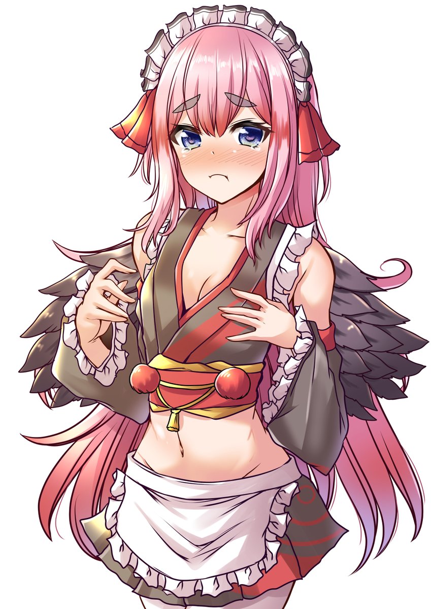 鴉天狗界に伝わる術で、お姉さんの姿になったけど 胸は一翻のままだった千羽黒乃師匠のイラストが出来ましたので、お納めください 