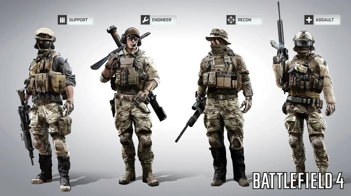 BattlefieldInte's tweet image. Remember when we had the same soldiers skins for the whole game development and nobody complained.

#Battlefield6