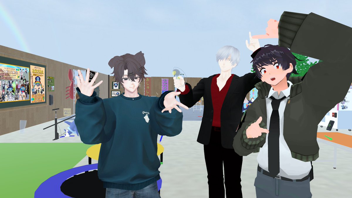 20251102
どうもこんばんわ。
私の名前はようかんマン。

本日も ＃お結び集会 に参加させていただきました～
基本ようかんマンでいたけど、たのしかったですｗ

色々改変してみるのもありかもしれないですね！
次回も参加します～
#VRChat 
#のんのん