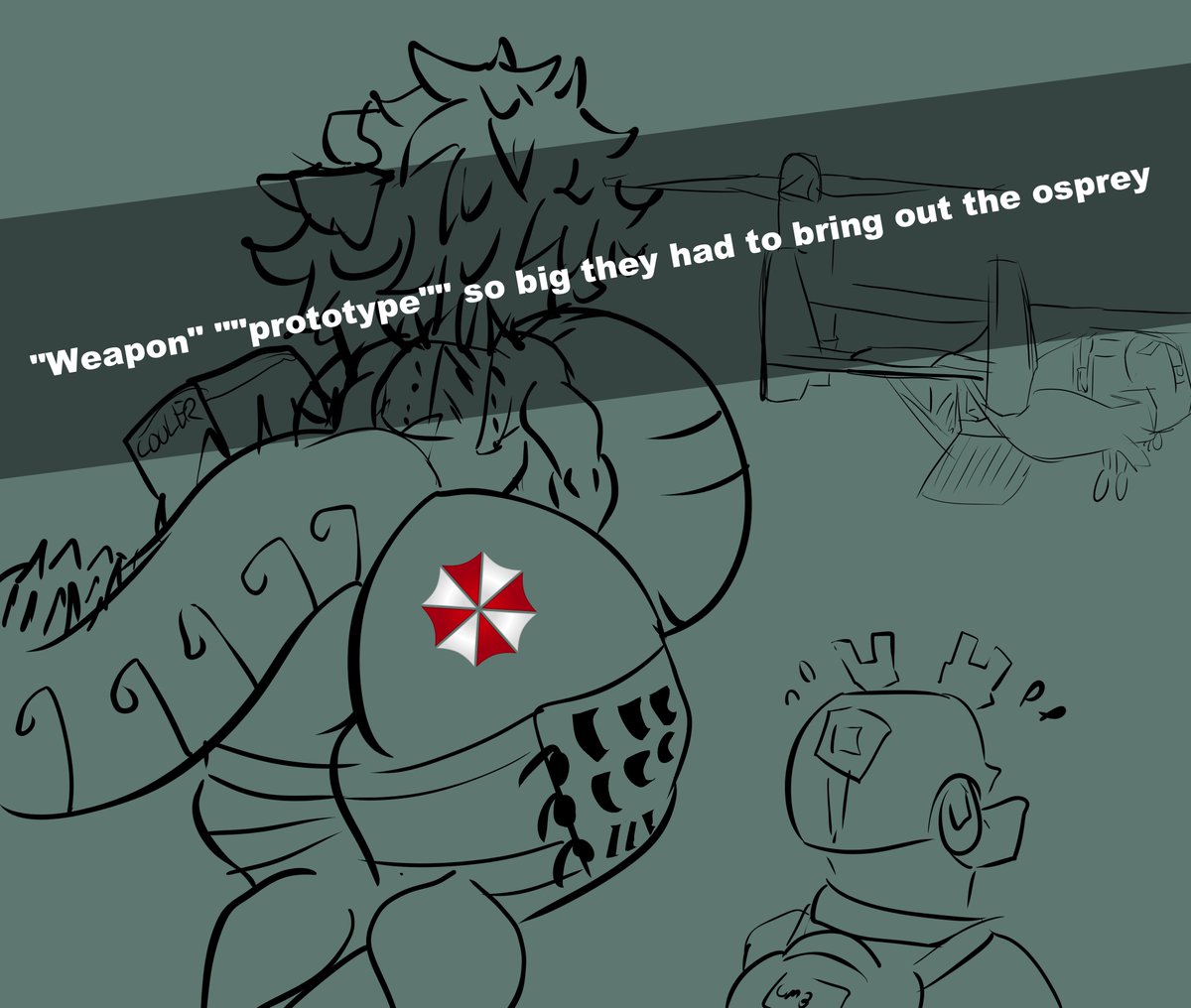 Umbrella corp Psy because she can't be trialed for war crimes :D