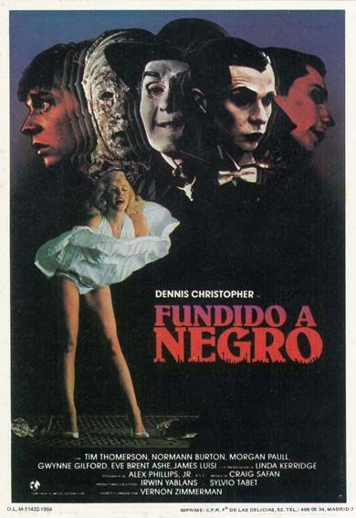 Tabbiecat4's tweet image. Spanish poster for FADE TO BLACK (1980)...
#FadeToBlack #MoviePosters #HorrorMovies