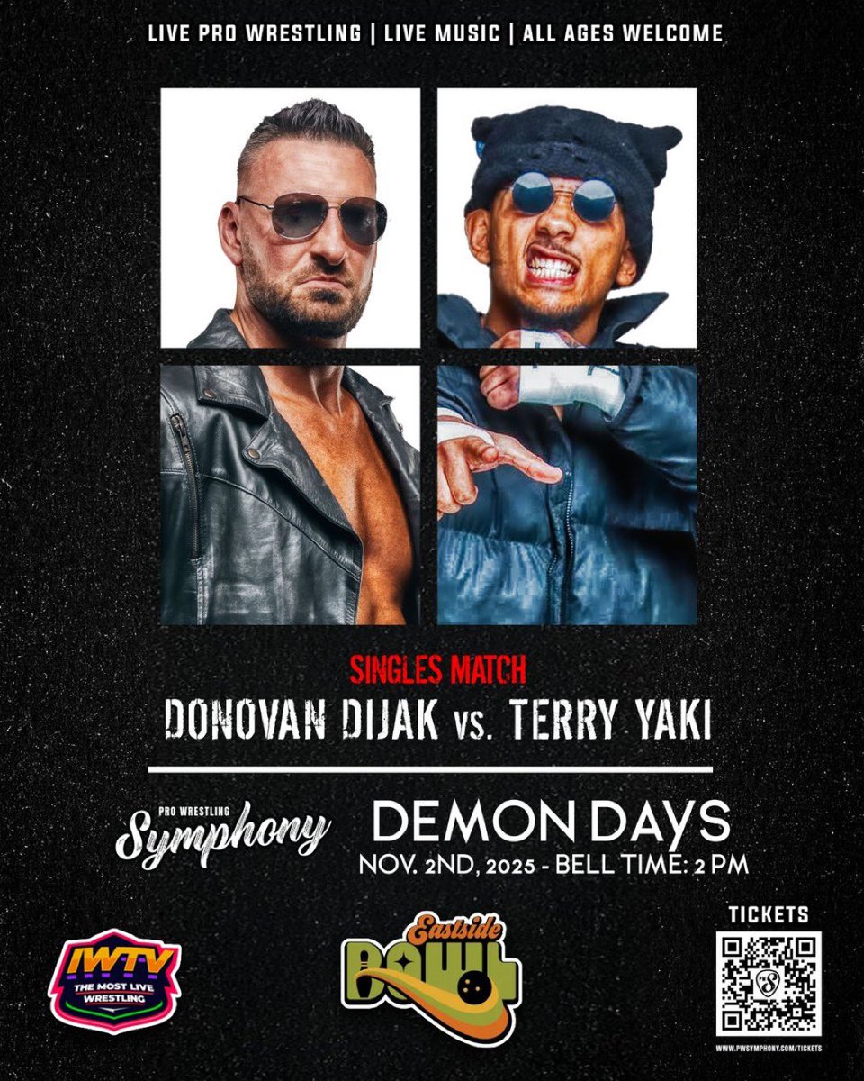 REAL1TERRYYAKI's tweet photo. 🚨BANGER INCOMING🚨
‼️TODAY‼️
VS @DijakFYE ‼️
@PWSymphonyLive 
🎟 Get Tickets Here: https://t.co/xlvX8SFjyX
📅 Sunday, Nov. 2nd
📍Eastside Bowl — 1508 Gallatin Pike South, Nashville, TN 37115
🚪 1 p.m.
🔔 2 p.m. https://t.co/en9AVZpcyw