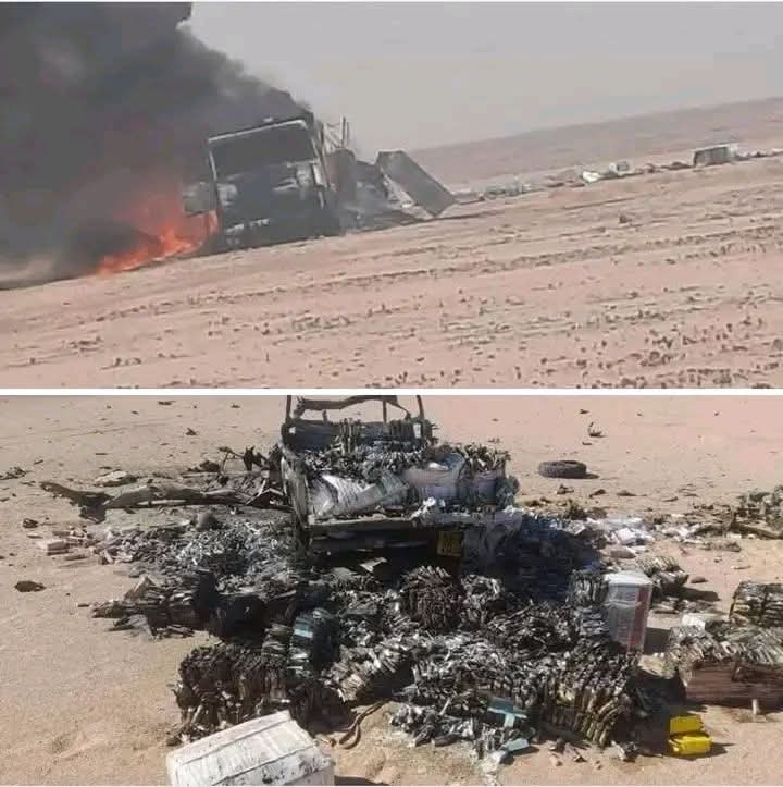 الطيران الحربي السوداني يستهدف إمدادات ومعدات عسكرية إماراتية تابعة لمليشيات الدعم السريع الإرهابية في #الفاشر !!

مقلقل 🔥
#بن_زايد_مجرم_حرب
#السودان
#الامارات_تقتل_السودانيين
#قاطعوا_الامارات