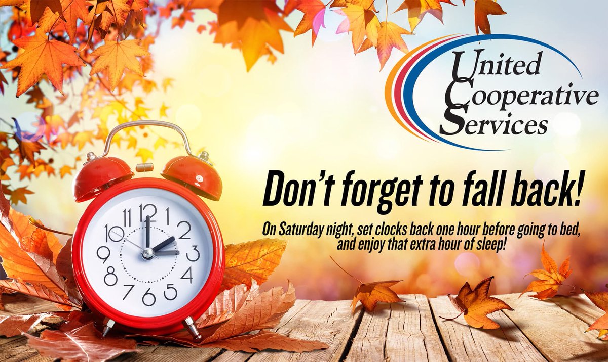 Just a reminder that clocks fell back @ 2 a.m. this morning (Nov. 2). Have a great weekend, and enjoy the extra hour of sleep, members!