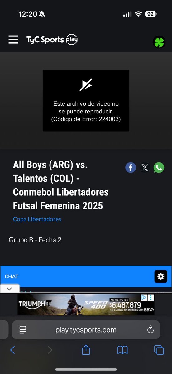 nak_sequeira's tweet photo. @TyCSportsPlay Qué es ese error? https://t.co/8XEFMOcmZD