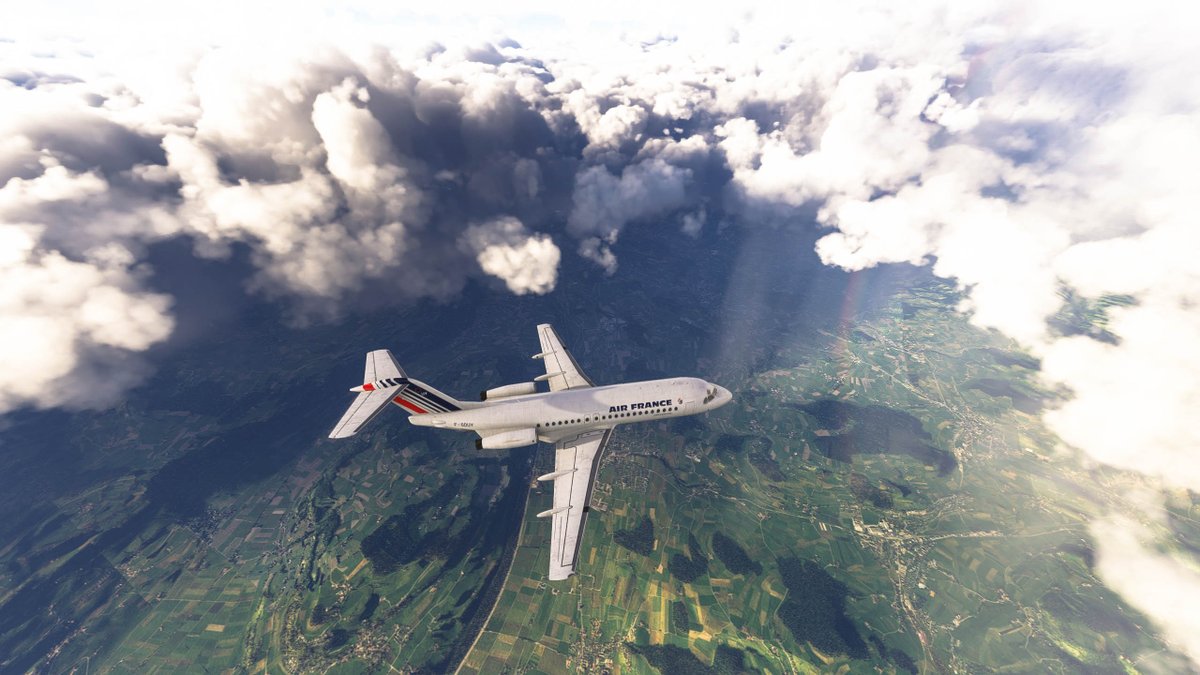aymerix_gaming's tweet photo. Superbe vol entre Lyon et Zürich à bord de la nouvelle version du Fokker F28 @JustFlight un avion absolument génial à piloter.
#MSFS2024 https://t.co/tetmwl8GT5