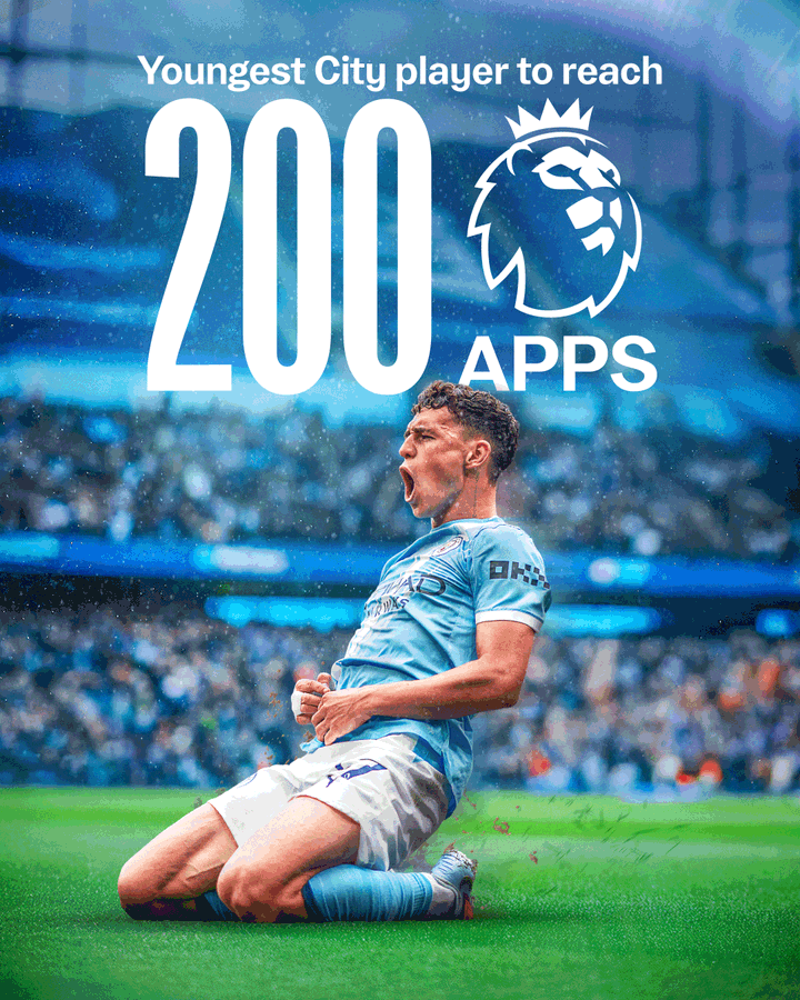 我らのフィル・フォーデンが大台到達 👏💫 シティの選手としてプレミア