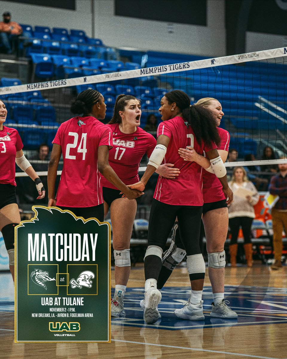 Matchday in The Big Easy!

🆚at Tulane
🕐1 p.m.
📍Avron B. Fogelman Arena, New Orleans, La.
📺bit.ly/3JE1lwa
📊bit.ly/4okVVW0

#WinAsOne