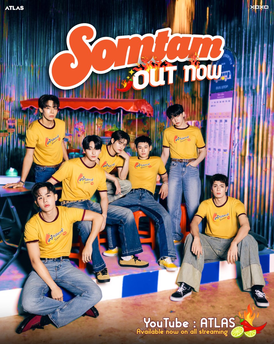 ATLASofficialTH's tweet image. พ่อค้าหล่อบอกต่อ เอ้ย! 🗯️
ร้านตำสตาร์เปิดให้บริการแล้ว อย่าลืมแวะไปชิมกันเยอะ ๆ นะครับ ❤️‍🔥✨

ATLAS - SOMTAM (ส้มตำ) | Official MV
OUT NOW🌶️💥
🛎️ YouTube : ATLAS
🔥 : youtube.com/watch?v=WrFZU0…

#ส้มตำไทยใส่แอทลาส
#ATLAS_SOMTAM
#ส้มตำ
#ATLAS_th #ATLASth
#XOXOentertainment