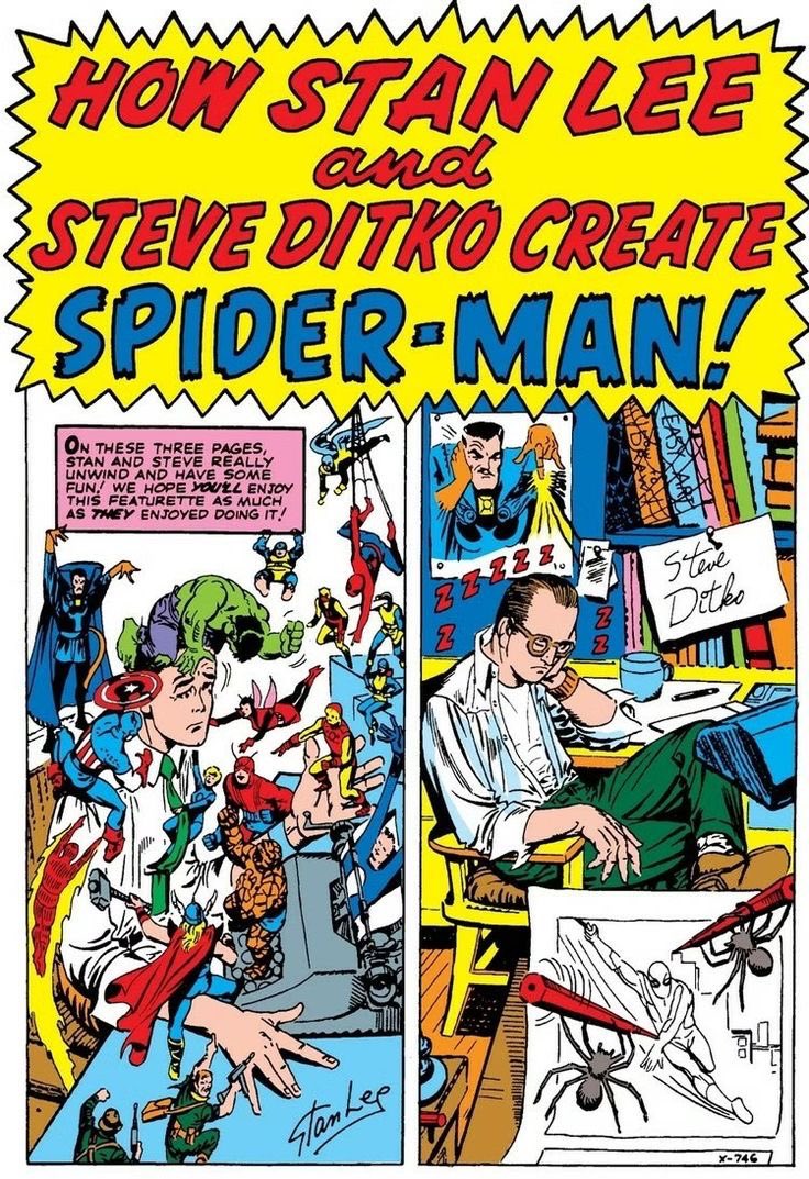 Happy Birthday #SteveDitko 

(Nov. 2, 1927-June 29, 2018). 
Cocreator or creator of Spider-Man, Dr. Strange…