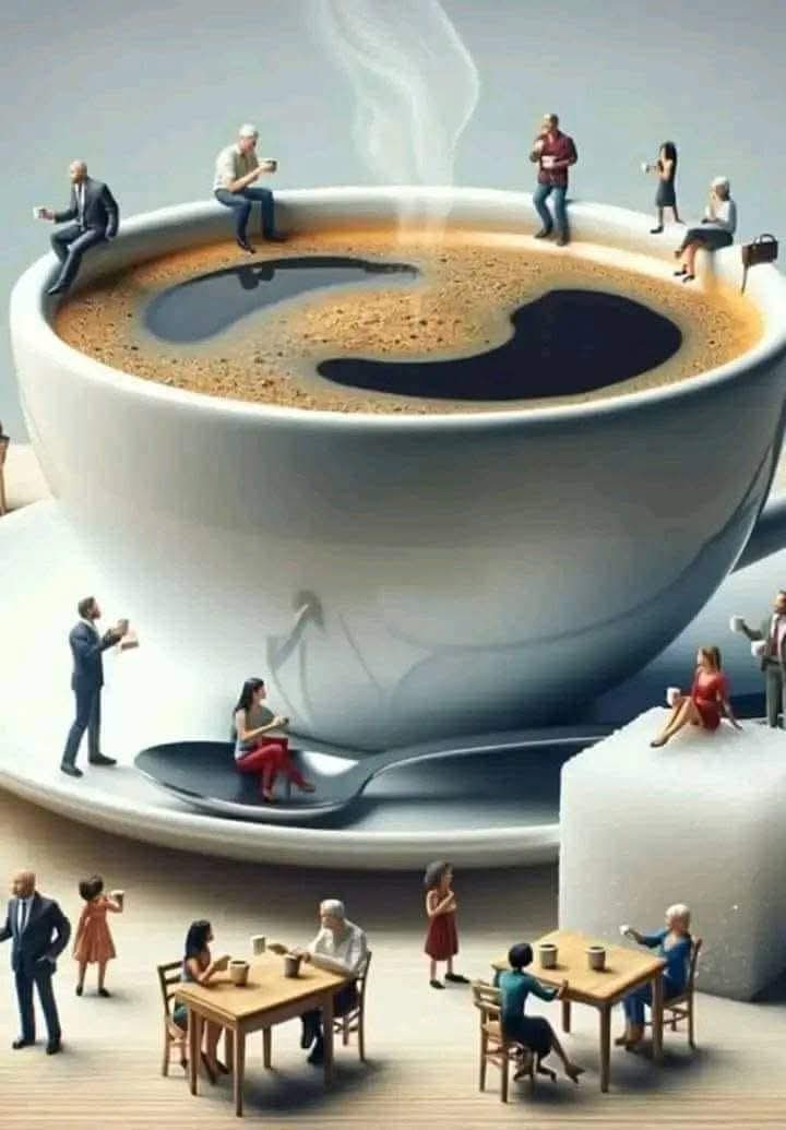 هناك ارواح مثل القهوه ☕
 تحادثهم بأي وقت يعدلون مزاجك سلاماً على من لا يطيب مزاجهم إلا بنكهة القهوة واستنشاق رائحتها..
ألف ☕سلام ☕