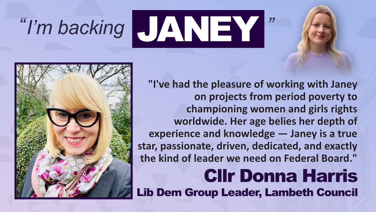 JaneyisLittle's tweet image. Huge thank you to Cllr Donna Harris for her support for my Federal Board campaign!