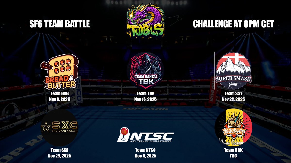 Tobls 10v10 battle vs some strong europe teams and players starting coming sat 7pm uk time!!! Be there!