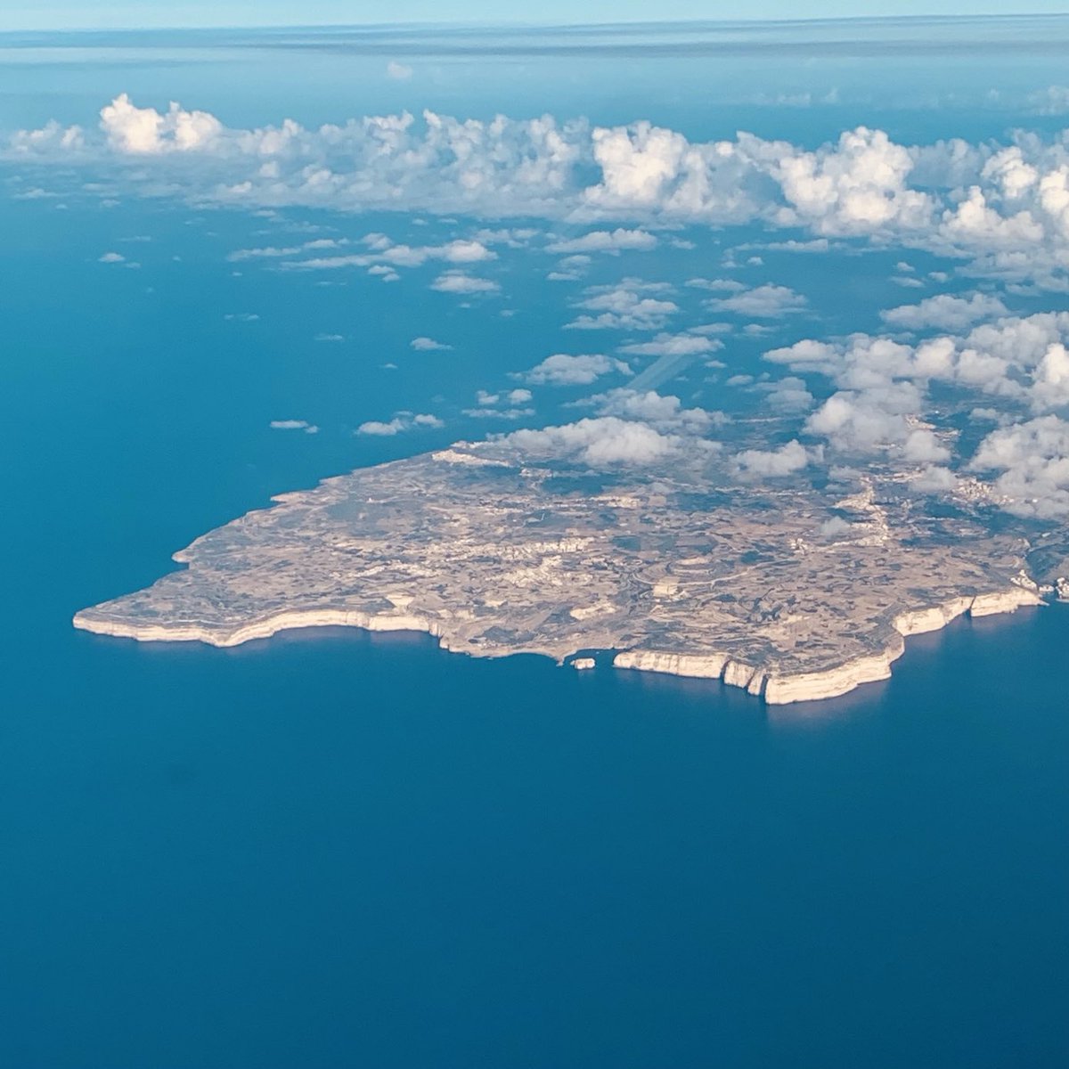 Gozo: Luftwaffe pilot’s first landmark approaching Malta from Sicily. Commencing my bombing run now…