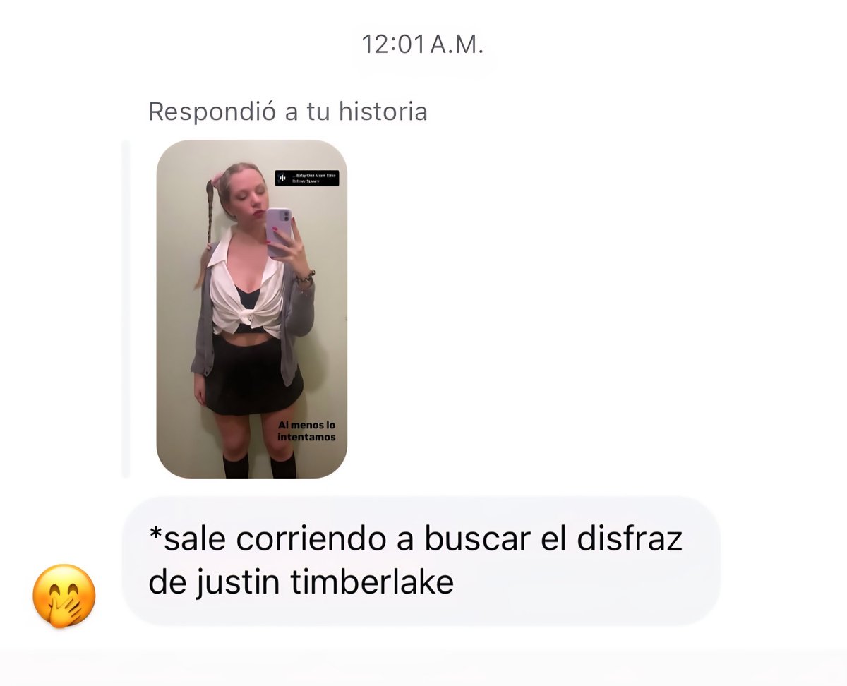 Anoche me disfracé de Britney y sigo anonadada con la precisión de este piropo para un varón heterosexual la verdad toca bancar