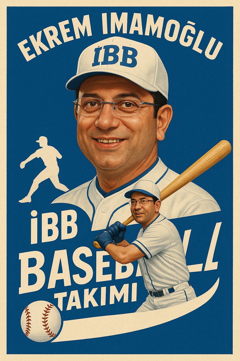 Yalnız İBB’nin baseball takımı olsaydı efsane olurmuş. Posterin güzelliğine bakın