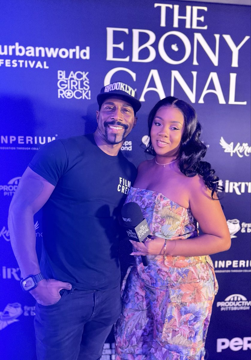 Remington_Sinc's tweet photo. Grateful for the opportunity to work with the fabulous and incomparable voice of NYC radio @IamJusNik at ‘The Ebony Canal’ screening.

To witness her level of professionalism, poise, and presence on that red carpet…LIVE and in real time was truly a sight to behold. https://t.co/vElYApHGSP