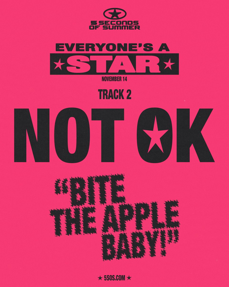 11 DAYS UNTIL EVERYONE’S A STAR!

5secondsofsummer.lnk.to/everyonesastar