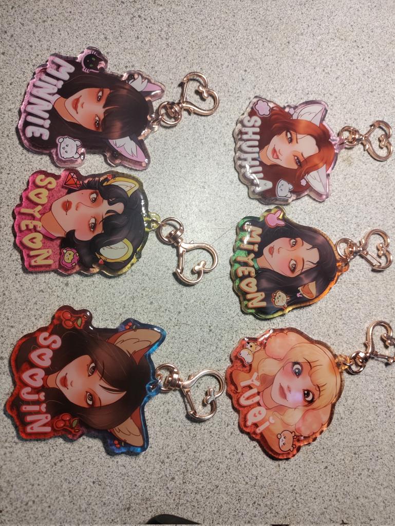 RubyPandaArts's tweet image. I make a keychains🙂‍↕️

#GIDLE #idle #SOOJIN