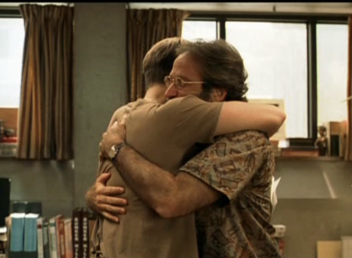 Mitch Barnhart:  “It’s not your fault.”
Mark Stoops: “I know.”
Mitch: “No. Listen to me. It’s not your fault.”
Mark: “I know.”
Mitch: “It’s not your fault.”
Mark:  “Don’t f**k with me, Mitch.  Not you.” 
Mitch: “It’s not your fault.” 
Mark: *sobbing*