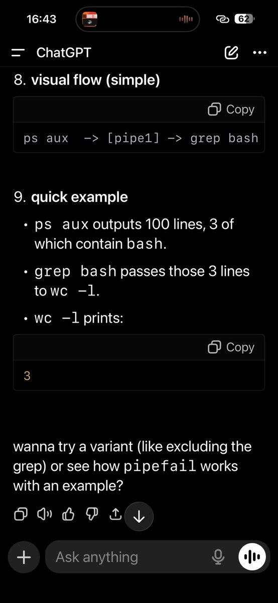 chiiizurum's tweet photo. so, iβm trying to learn git, but i think thatβs the part of SWE that scares me, i literally ran from last yearβs cohort.
but i think this is where AI tools come in to play advocate. using ChatGPT as a study buddy, iβm pretty much doing better in my understanding.
#ALX_SE #ALX_BE https://t.co/BlFYi0cCPO