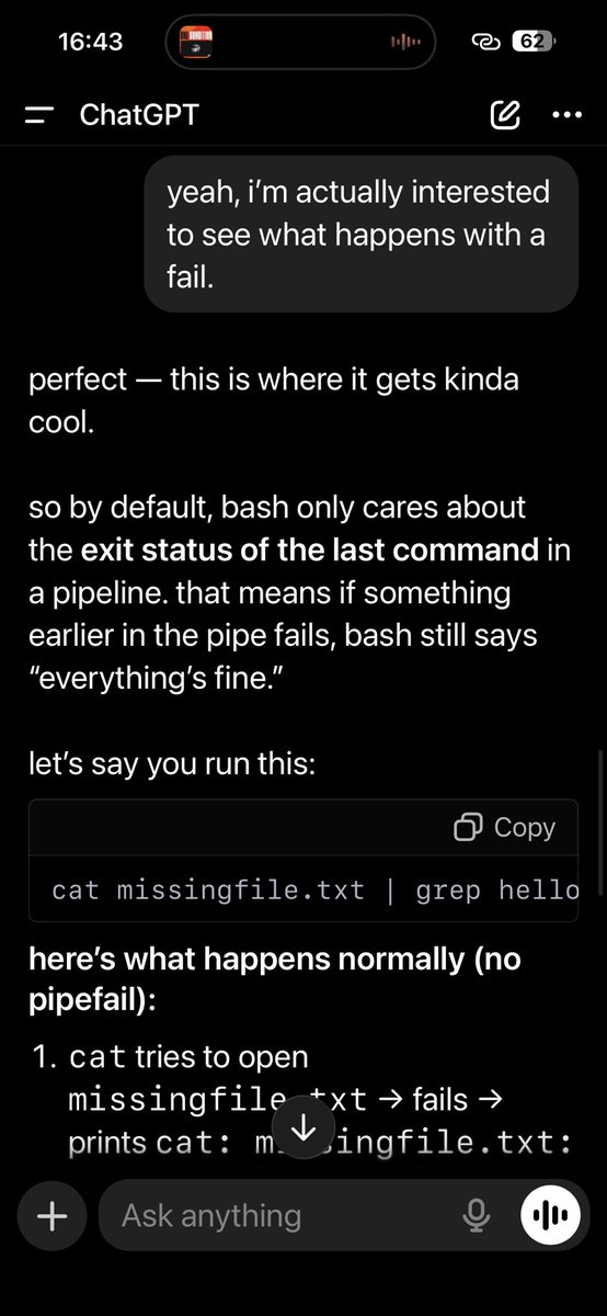 chiiizurum's tweet photo. so, iβm trying to learn git, but i think thatβs the part of SWE that scares me, i literally ran from last yearβs cohort.
but i think this is where AI tools come in to play advocate. using ChatGPT as a study buddy, iβm pretty much doing better in my understanding.
#ALX_SE #ALX_BE https://t.co/BlFYi0cCPO