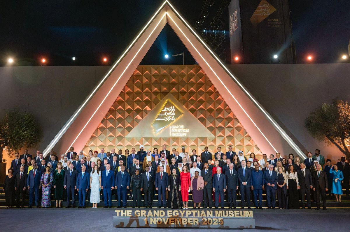 Reem_Alwaleed's tweet photo. افتتاح المتحف المصري الكبير حدث ثقافي استثنائي، وعلامة فارقة في سرد الحضارة الإنسانية.. مكان تلتقي فيه آلاف السنين من الإبداع البشري والتاريخ الحي، لتمنح الأفراد والمجتمعات فرصة التأمل، التعلم، والانتماء إلى تراث يتجاوز حدود الزمان والمكان.

The opening of the Grand Egyptian Museum marks an extraordinary cultural milestone and a defining chapter in the story of human civilization.. It is a place where centuries of artistic brilliance and living history converge, inviting individuals and communities to reflect, learn, and connect with a heritage that transcends time and place.