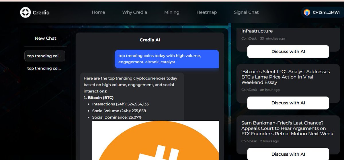 GurungPras77504's tweet image. Try chat with AI powered market intelligence
#CrediaLayer #SignalChat