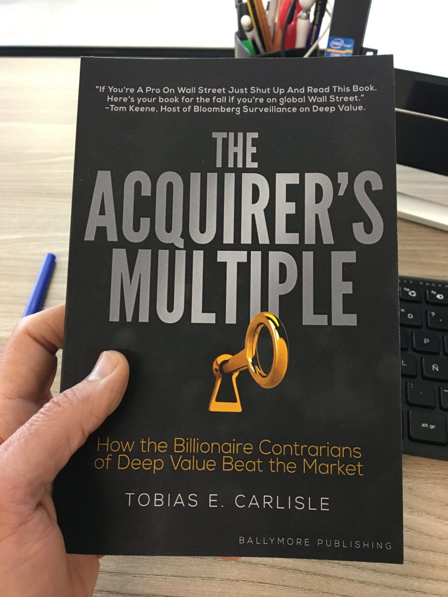 EfficiencyTI's tweet photo. Recomiendo "The Acquirer's Multiple" de Tobias Carlisle, libro que da una estrategia de inversión que bate al mercado; lo más sorprendente es que lo hace con una única métrica.

En Efficiency ya estamos desarrollando una estrategia que mejore el Acquirer's Multiple...! https://t.co/D81GGGRa5e