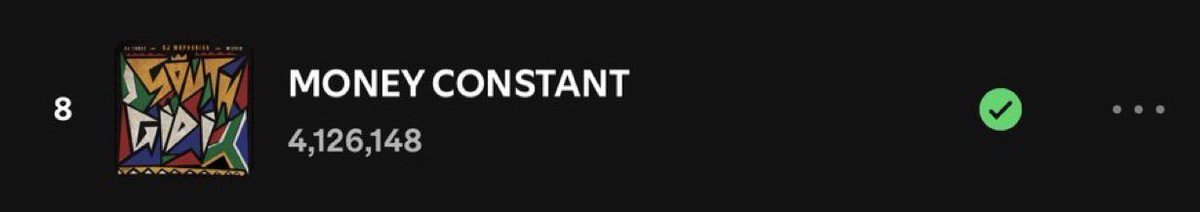 DJ Maphorisa, DJ Tunez, Wizkid &amp; Mavo — “MONEY CONSTANT” has surpassed 4M streams on Spotify [+446K]
