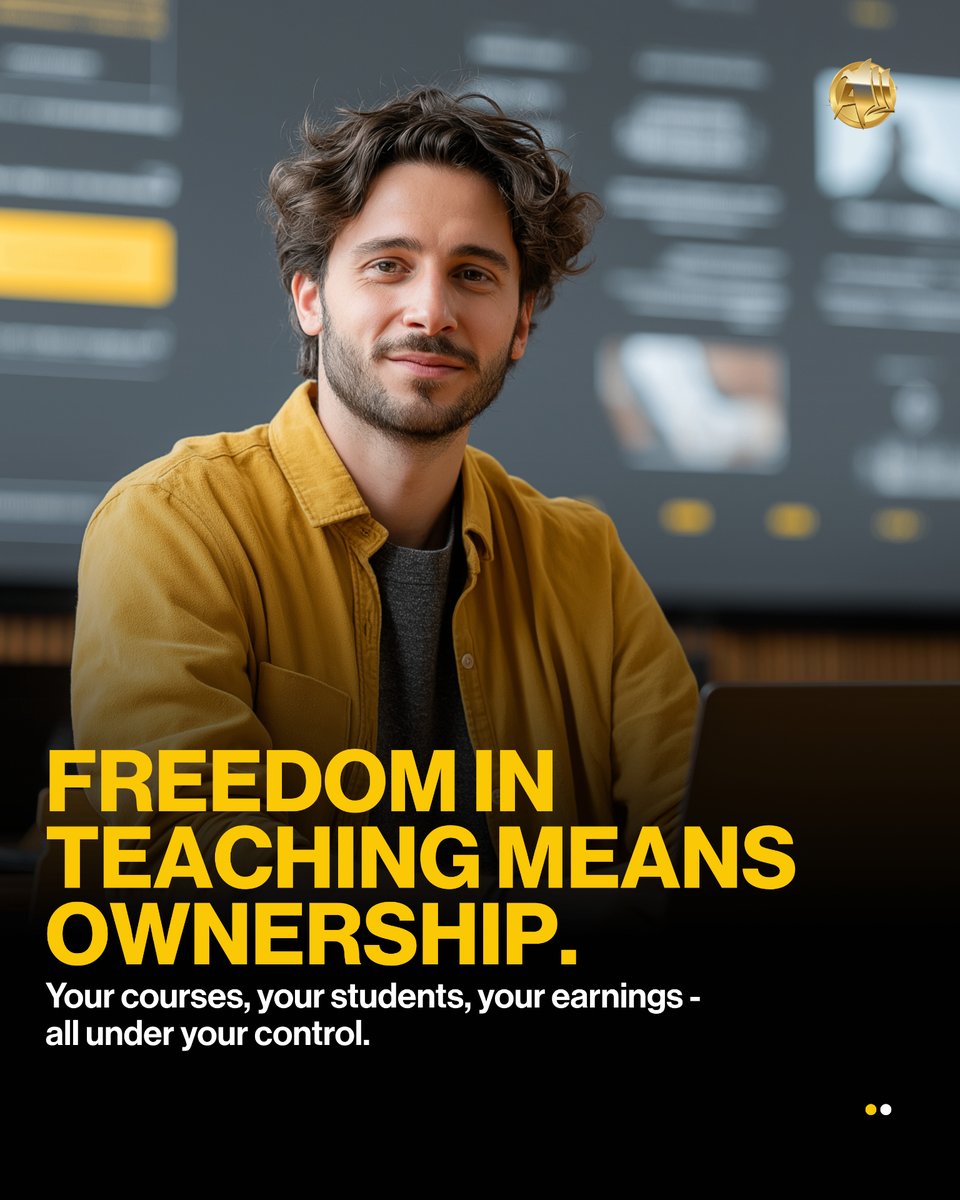 Aladiacorp's tweet image. Freedom in teaching means ownership.
Your courses. Your students. Your earnings - all under your control.
That’s what Aladia stands for.

Learn More at:
aladia.io/join-today
📅 Book your 1:1 Onboarding call:
aladia.io/schedule-meeti…

#OnlineTeaching #Teachers #EdTech