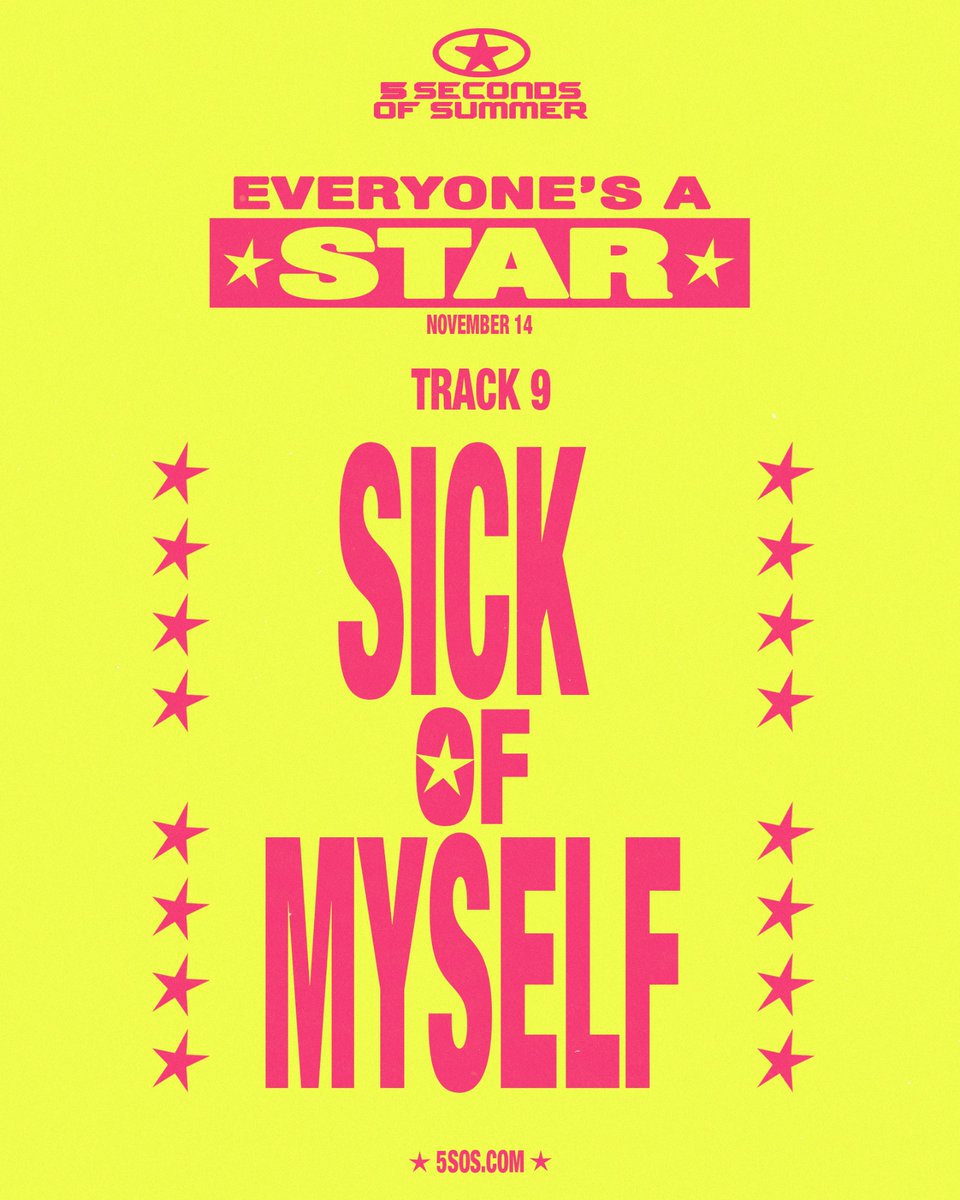 urfavboybandhq's tweet image. 4 DAYS UNTIL EVERYONE’S A STAR!

5secondsofsummer.lnk.to/everyonesastar