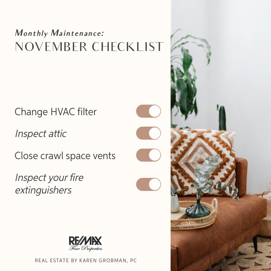 remaxscottsdale's tweet image. Here are some commonly overlooked home maintenance tips. What are other items on your list to do this month? #homeownertip #homemaintenance #homechecklist