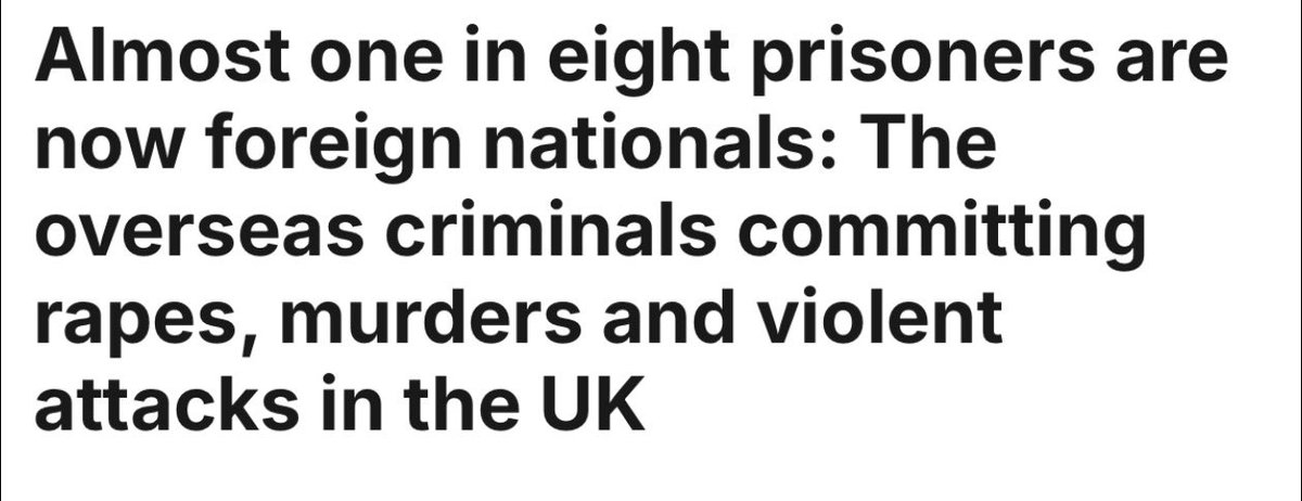 ZiaYusufUK's tweet image. 1 in 8 prisoners are now foreign nationals.

Reform will deport every single one.