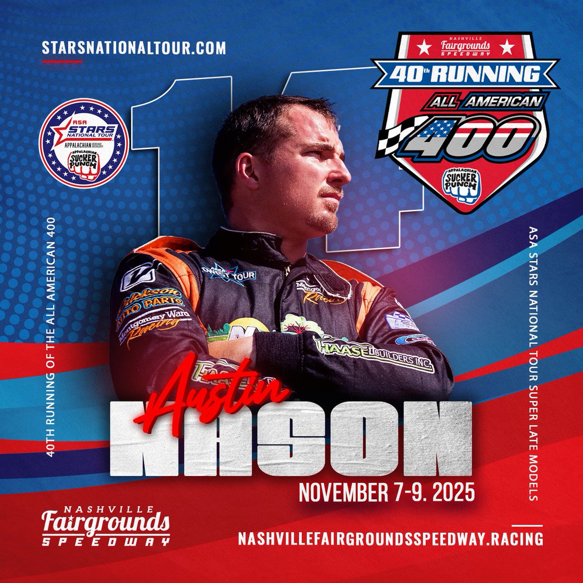 Austin Nason Set to Take On the 40th Running of the All American 400 at <a href="/RaceFairgrounds/">Nashville Fairgrounds Speedway</a> 

Story: starsnationaltour.com/austin-nason-s…

#ASASTARS 🏁