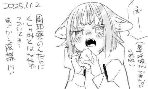 いずこかの方が、私がくしゃみをすることで黒い富を得ているはずです。 