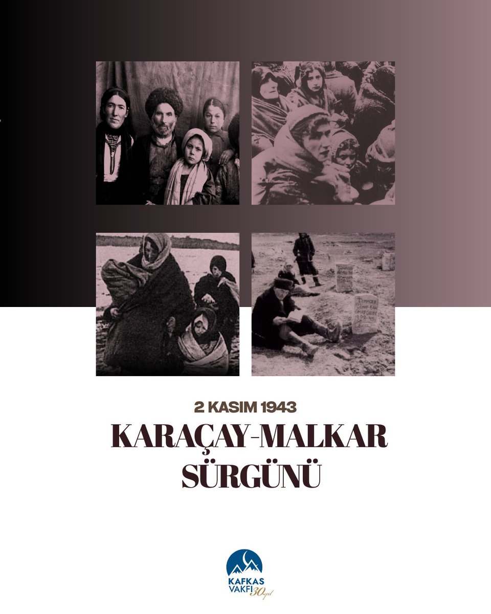 Karaçay-Malkar Sürgünü’nde hayatını kaybedenleri
rahmet ve minnetle anıyoruz.