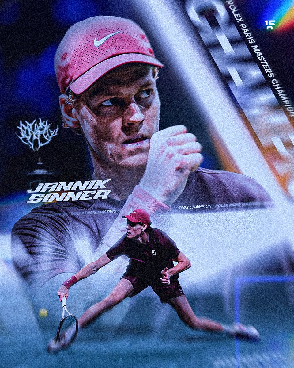 quindicizero's tweet photo. PARIGI È PIÙ BELLA INDOOR 🏆 

Jannik Sinner batte Felix Auger-Aliassime in due set (6-4 7-6) e vince il suo primo titolo Masters 1000 di Parigi, conquistando il quinto trofeo stagionale su dieci finali in questa stagione.  

Grazie a questo trionfo, il 23° nel Tour, il 20° su cemento e il 5° in un Masters 1000, l'azzurro TORNA numero 1 del mondo!