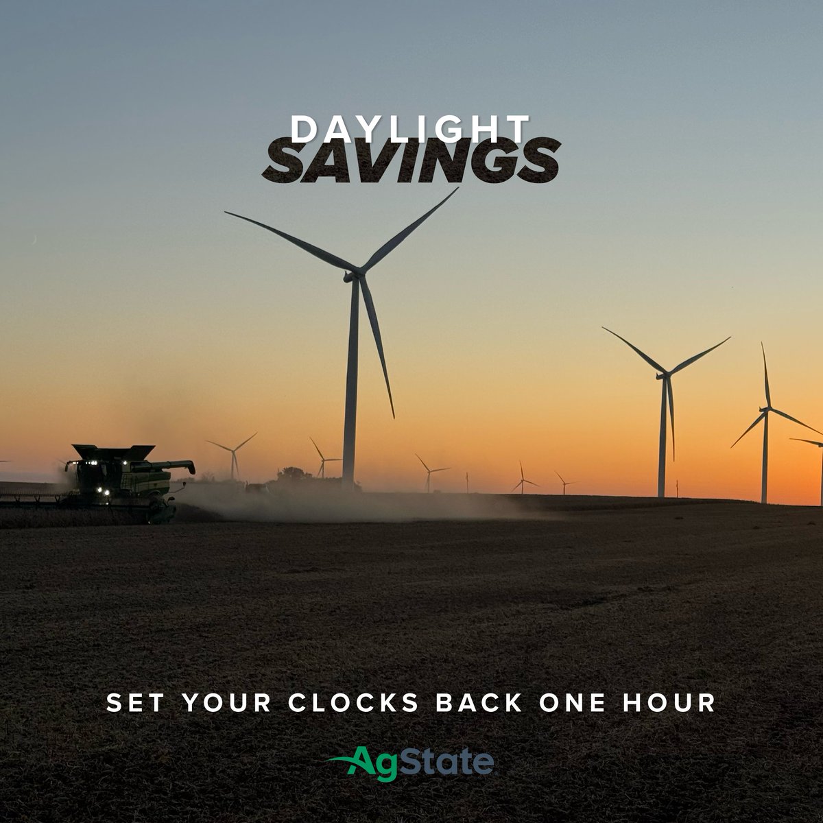 Daylight Savings/Fall Backward 🍂

Be sure to set your clock 1 hour back as we fall backward for daylight savings time overnight tonight!